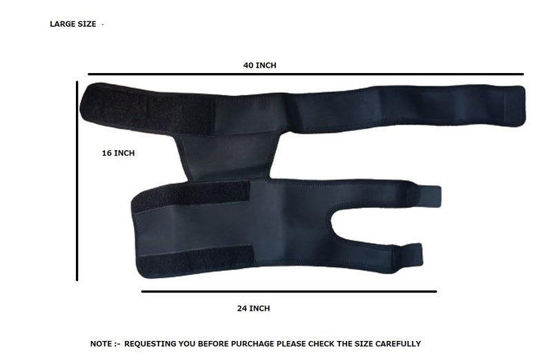 WITSOUL Hip Thigh Support Groin Support Brace Compression Thigh Strap Wrap for Recovery Sports Pain Relief (LARGE) - Image 3