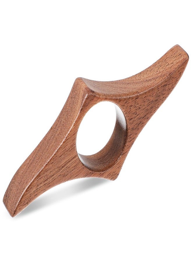 Nogeqi Thumb Book Page Holder, Handmade Natural Walnut Book Opener Holder, Reading Gifts for Books Lovers Readers Bookworm Reading Accessories, Medium - 0.87inch - Image 1