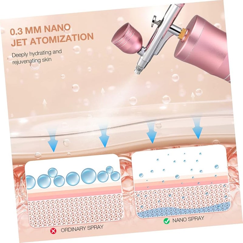 مجموعة ميني للرش الهوائي مع ضاغط لتجميل طلاء الأظافر بتصميم عالي الضغط - Image 5