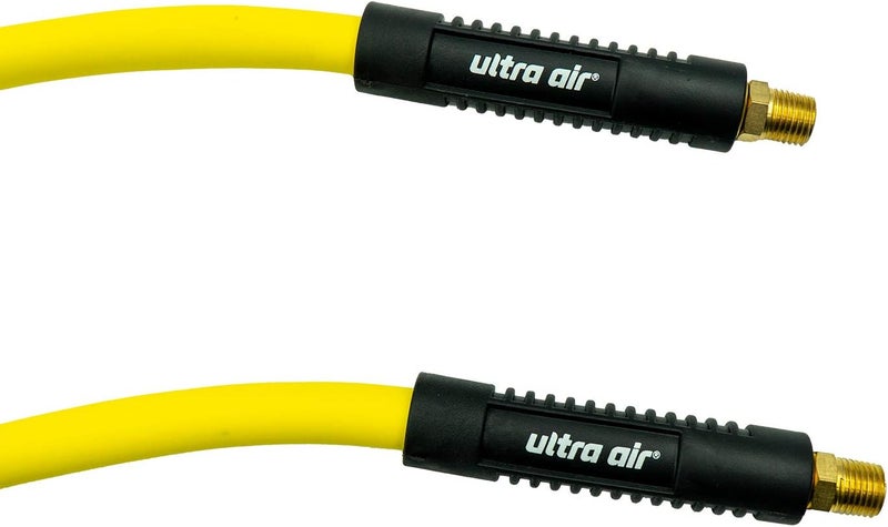 Amflo Ultra Hybrid Air Hose 3/8" x 50' - Non-Kinking, 300 PSI, Yellow - Image 3