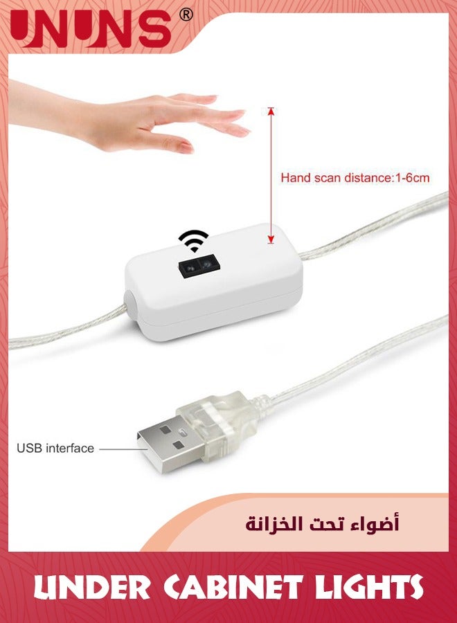 UNUNS شريط أضواء الحث، أضواء LED قابلة للتوصيل داخلياً، تعمل بتقنية موجة اليد، للمطبخ، الخزائن، العدادات، الرفوف، واجهات العرض، السلم، غرفة النوم، الممر، 5م - Image 4