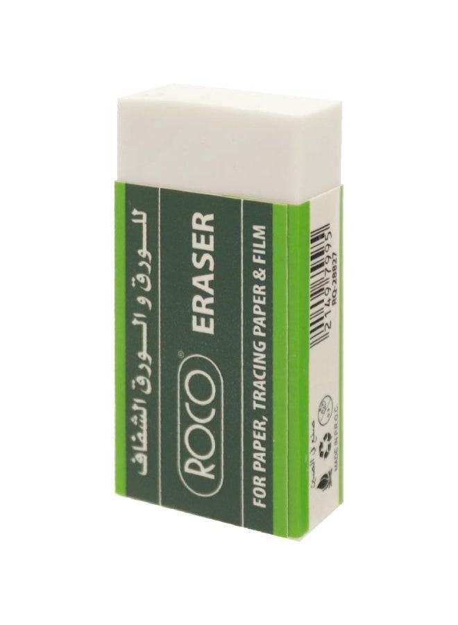 ROCO Big Plastic Eraser (White) Pack of 10 - Image 2