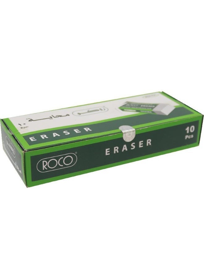 ROCO Big Plastic Eraser (White) Pack of 10 - Image 3