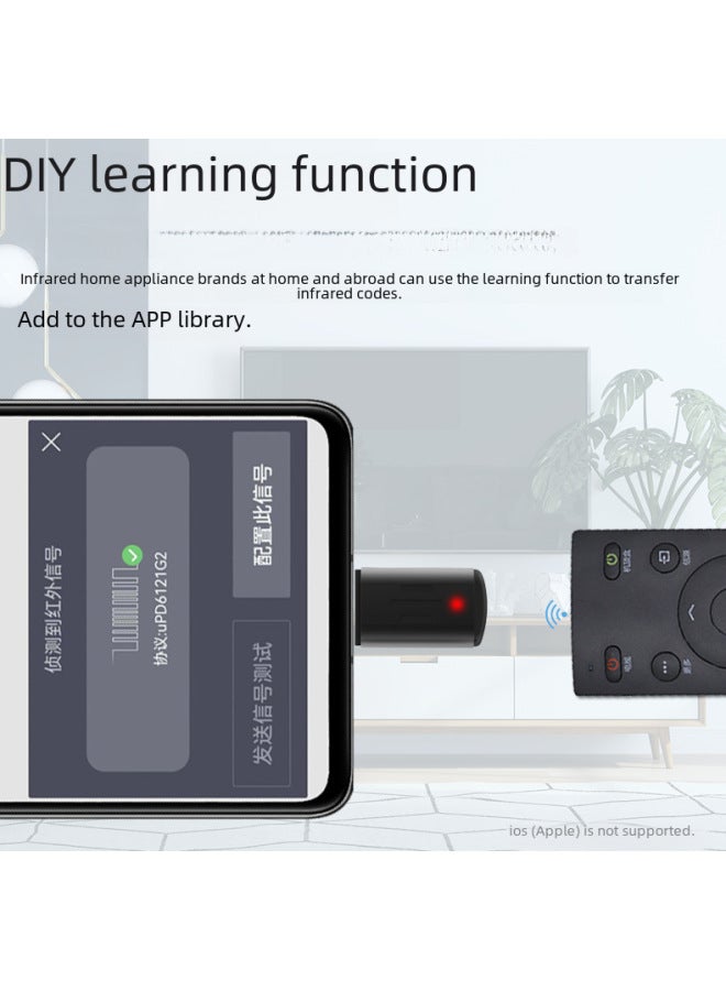 Mobile Phone Infrared Transmitter Intelligent Infrared Remote Control For Apple Android Original Delivery - Image 2