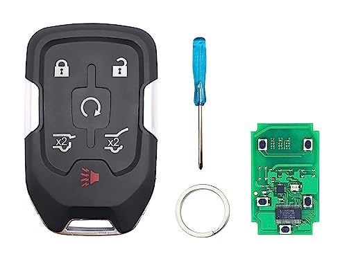 Smart Key Fob for 20152020 Chevy SuburbanTahoeGMC Yukon  Yukon XL 315MHz Keyless Entry Remote Key Fob HYQ1AA with Chip 6 Button