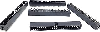 Connectors Pro Connectors Pro 25-Pack 50P DC3 2.54mm 0.1" Pitch 50 Pins Male Box Headers 2x25 Dual Rows 50 Pins Male Straight Pin PCB  - Image 1