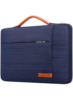 360 Protective Laptop Sleeve Case For 15 Inch New Macbook Air M3 A3114 M2 A2941 2024 2023 15 Inch Macbook Pro A1990 A1707 Dell Xps 15 Plus 2022 2020 Computer Bag Water Resistant Blue