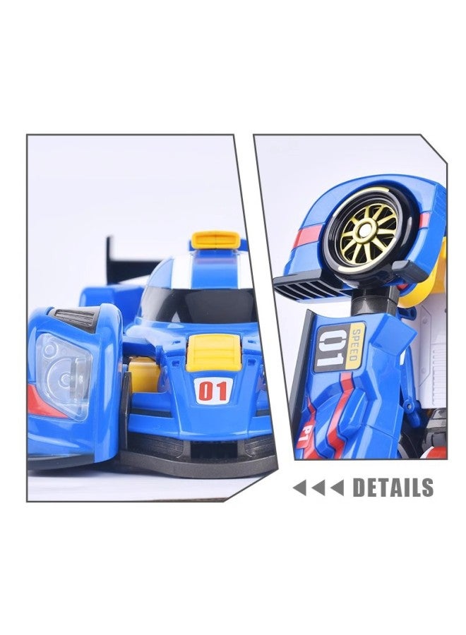 Genuine Topo Warrior Galaxy Detective Sonic Thunder Justice SWAT Transforming Robot Auto King Kong Toy-Color:7614【national Special Police】  - Image 3