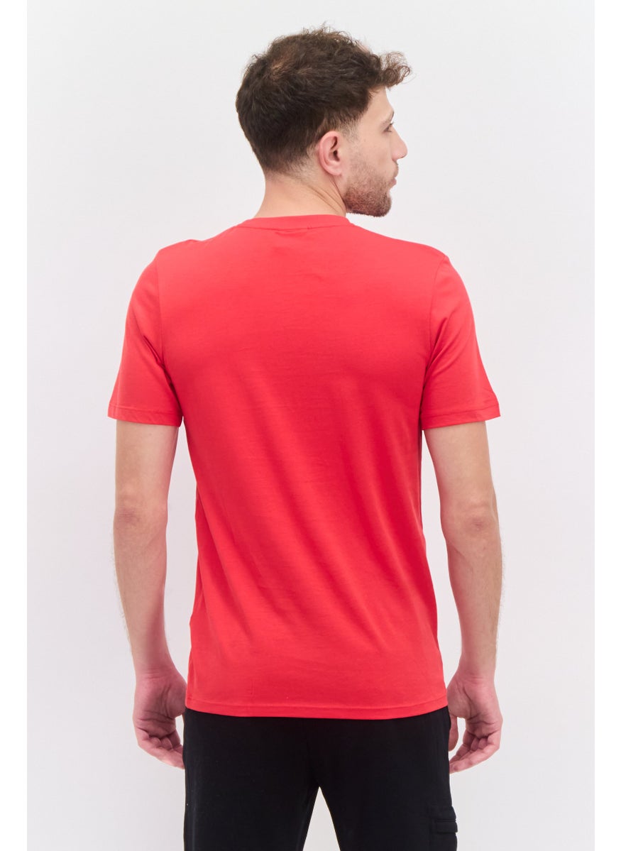 umbro - Men Sportswear Fit Short sleeves Brand Logo Training T-Shirt, Red - Image 1