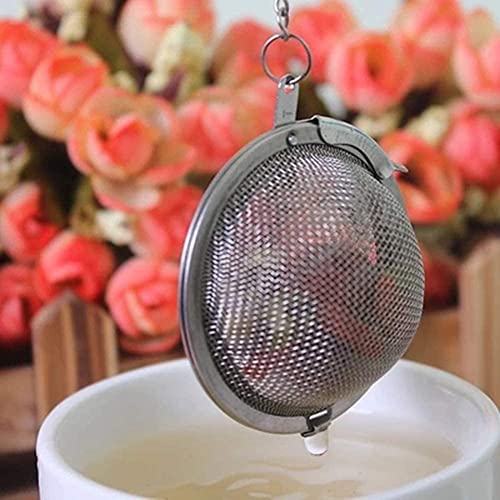 ONICORN® Stainless Steel Mesh Tea Infuser Ball-Tea Strainer Filters-Tea Interval Diffuser for Loose Natural Leaf Tea & Seasoning Herbal Spices (Silver, Small Pack of 2) - Image 4