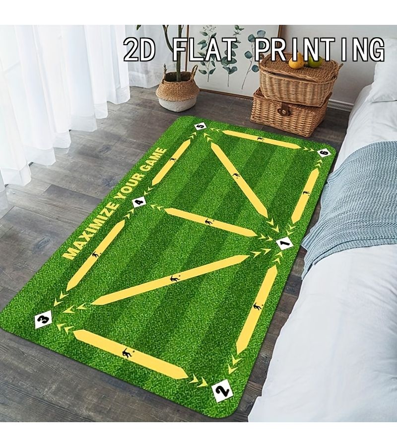 Non Slip Soccer Training Mat 100x150 CM Machine Washable Durable Floor Mat - Image 1
