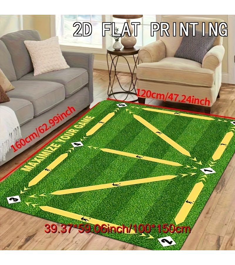 Non Slip Soccer Training Mat 100x150 CM Machine Washable Durable Floor Mat - Image 3