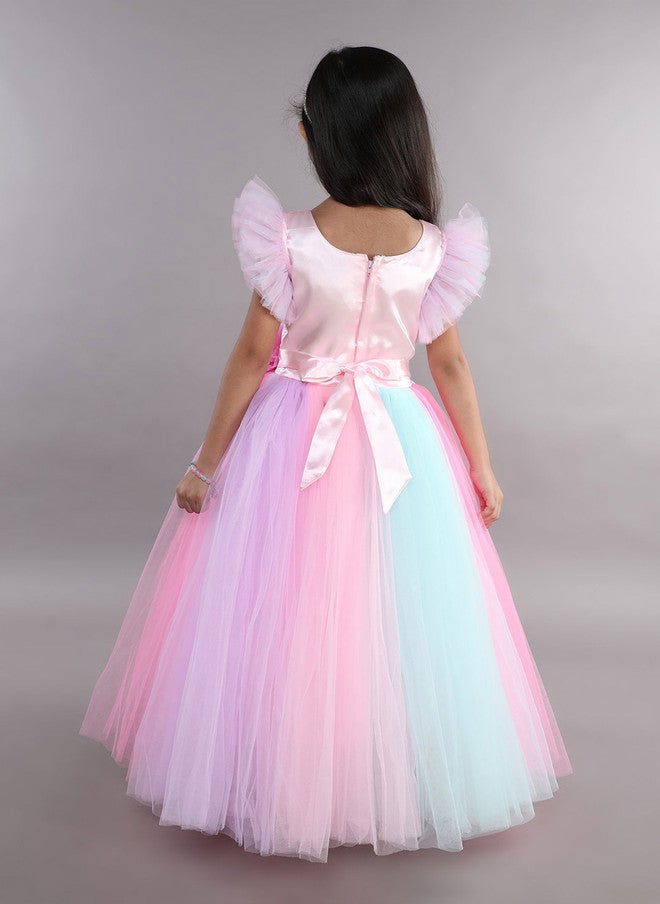 PinkChick فستان غون وردي وحيد القرن للفتيات - Image 5