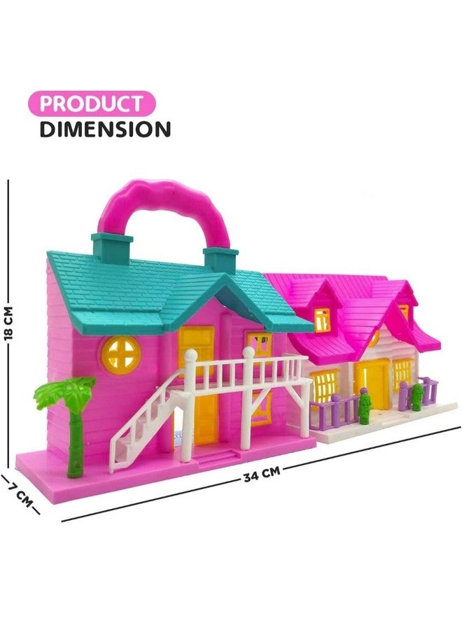 بيبي جو مجموعة بيت الدمية "دريم فاني هاوس" من بيبي جو، للأولاد والبنات | مجموعة ألعاب تظاهرية | متعددة الألوان، صنع في الهند (مجموعة بيت الدمية من ١٩ قطعة) - Image 4