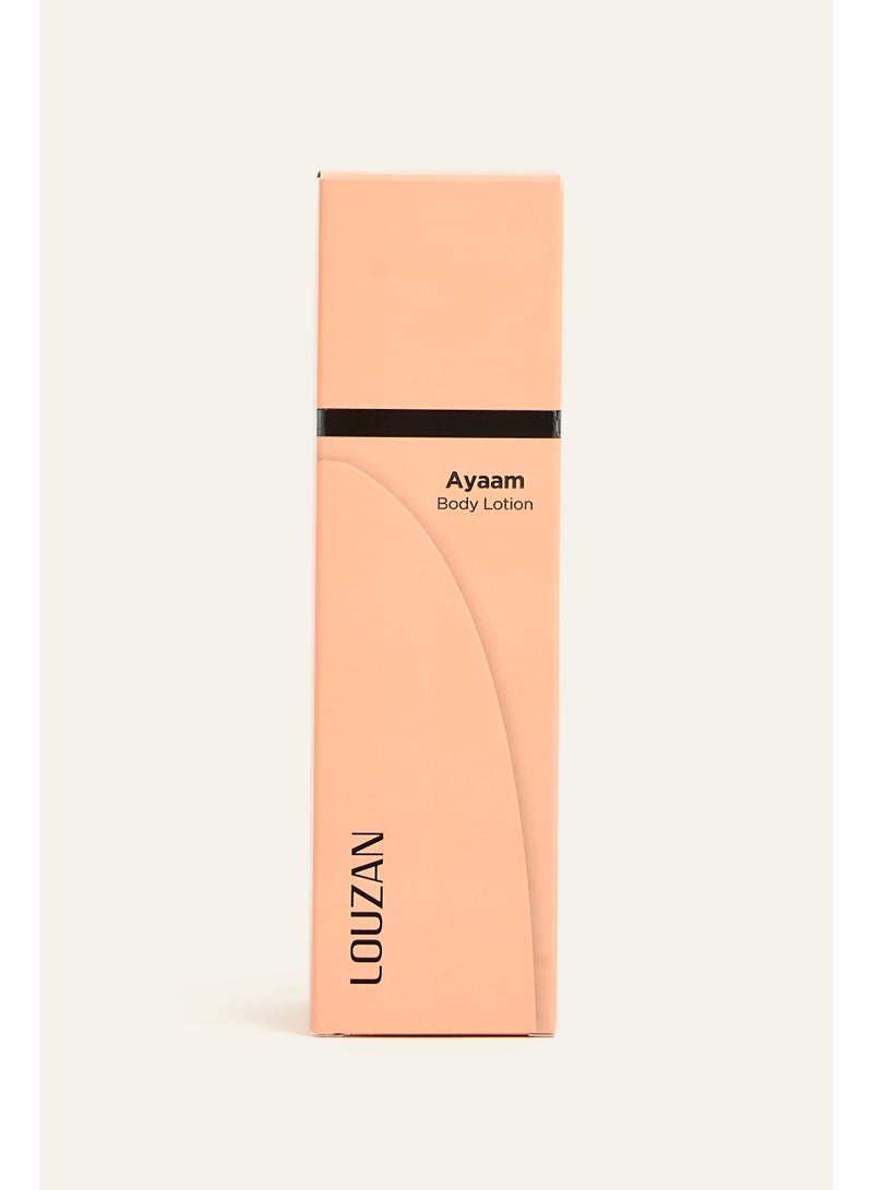 LOUZAN LUZ Ayaam Body Lotion – Orange Blossom, Vanilla & Leather 120ml - Image 3