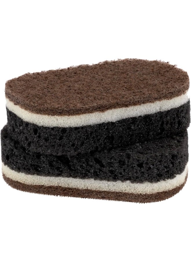 DELCASA Delcasa DC3015 Multipurpose Kitchen Sponge Scrubber 2-Pieces  - Image 4