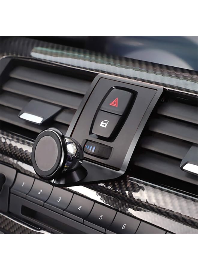 Green Tiger for BMW 3 4 Series M3 M4 F30 F31 F32 F33 F34 F36 F80 F82 F83 360-Degree Rotary Cell Phone Holder Mobile Phone Mount Black(Magnet) (Black) - Image 1