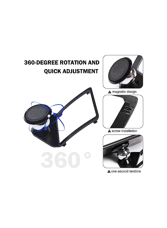 Green Tiger for BMW 3 4 Series M3 M4 F30 F31 F32 F33 F34 F36 F80 F82 F83 360-Degree Rotary Cell Phone Holder Mobile Phone Mount Black(Magnet) (Black) - Image 5