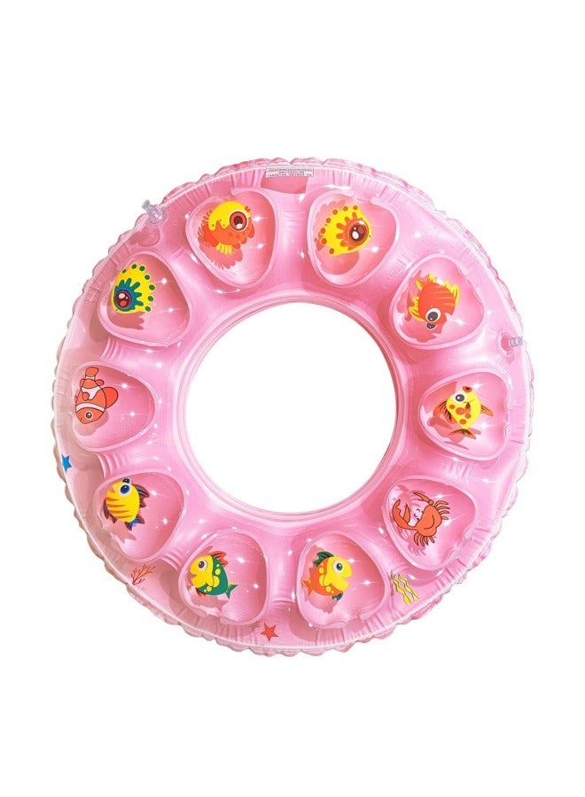 general On Behalf Of The Label Children's Swimming Ring Color Double Inflatable Airbag Thickened Cartoon Cute Swimming Ring Wholesale-Outer Diameter After Inflation:S—#60-Inside Diameter After Inflation:Ora - Image 2