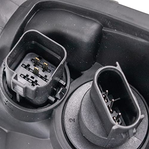 TRQ Driver & Passenger Side Headlight Assembly Set Headlights Driver & Passenger Side Compatible with 2005-2007 Ford Escape FO2518102 FO2519102 - Image 3