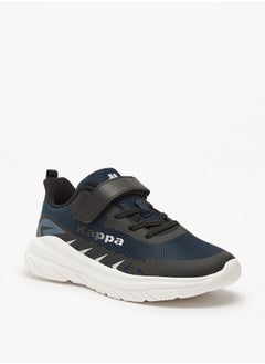 Kappa Boys' Mesh Sports Shoes with Hook and Loop Closure  - Image 1