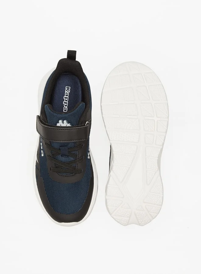 Kappa Boys' Mesh Sports Shoes with Hook and Loop Closure