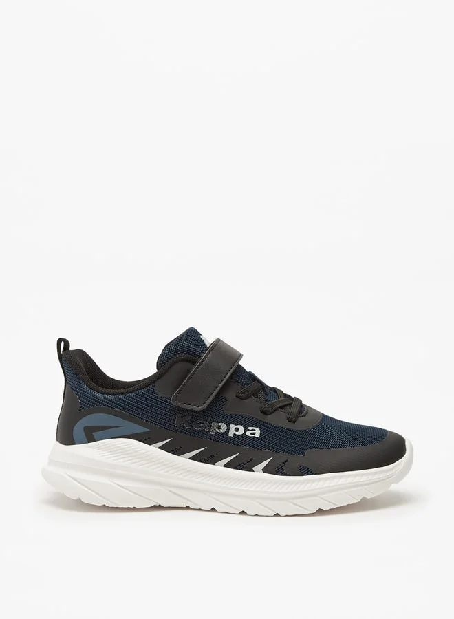 Kappa Boys' Mesh Sports Shoes with Hook and Loop Closure