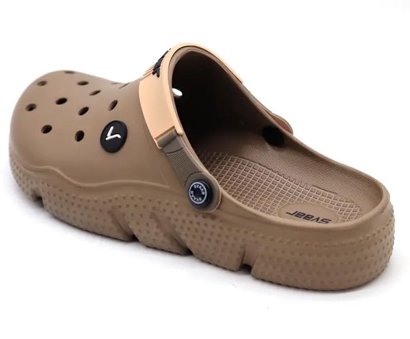 SVAAR Men's Designer Clogs || Sandals with Adjustable Back Strap for Men Brown - Image 5