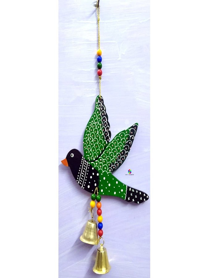 NOKHWAL Hanging Bird Handmade Main Door Garden Decorative Wall Hanging Hand Painted Birds for Balcony Decoration Hanging Decorative Items for Hall Room Wall Décor Decorative for Home (A) - Image 3