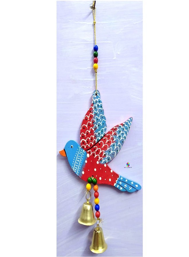 NOKHWAL Hanging Bird Handmade Main Door Garden Decorative Wall Hanging Hand Painted Birds for Balcony Decoration Hanging Decorative Items for Hall Room Wall Décor Decorative for Home (A) - Image 4