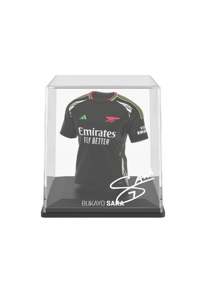 Splink Arsenal Bukayo Saka Away Jersey Display Case, Official Licensed Collectible, 2024/2025  - Image 1
