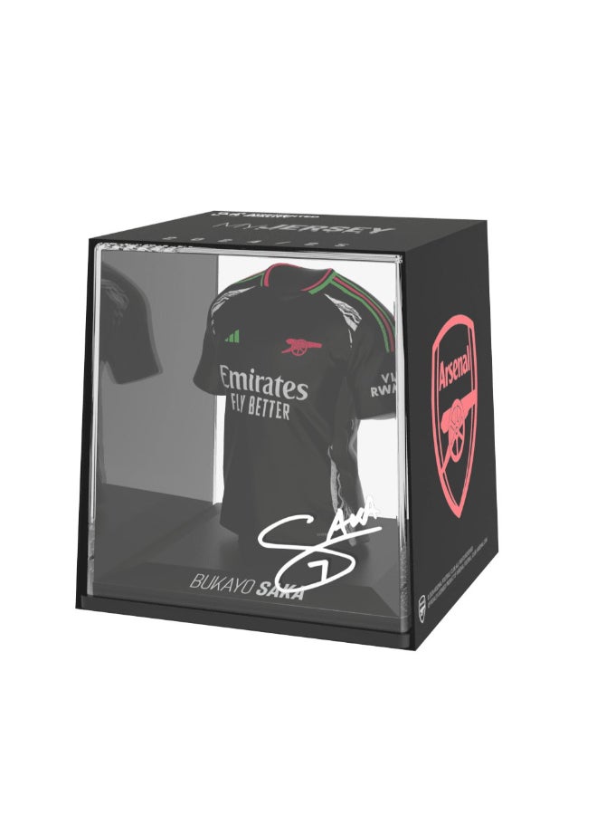 Splink Arsenal Bukayo Saka Away Jersey Display Case, Official Licensed Collectible, 2024/2025  - Image 3