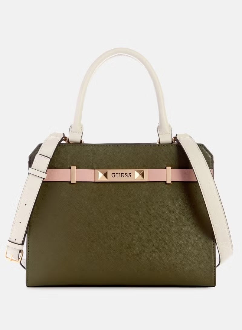 GUESS Womens' Guess Dory Satchel - Image 1