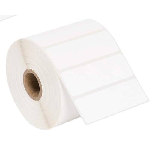 True-Ally 50x15 Direct Thermal Barcode Label Sticker - 50mm x 15mm - 2000 Labels Per Roll - White Self Adhesive Sticker for Printing Barcoding (1 Roll per Pack (2000 Labels)) - Image 1
