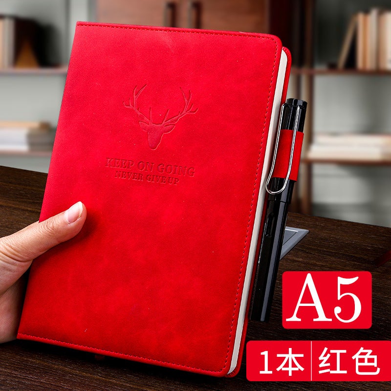 Generic Minimalist Thick Notebook for Students and Office Classic/Red 1 book 360 pages 