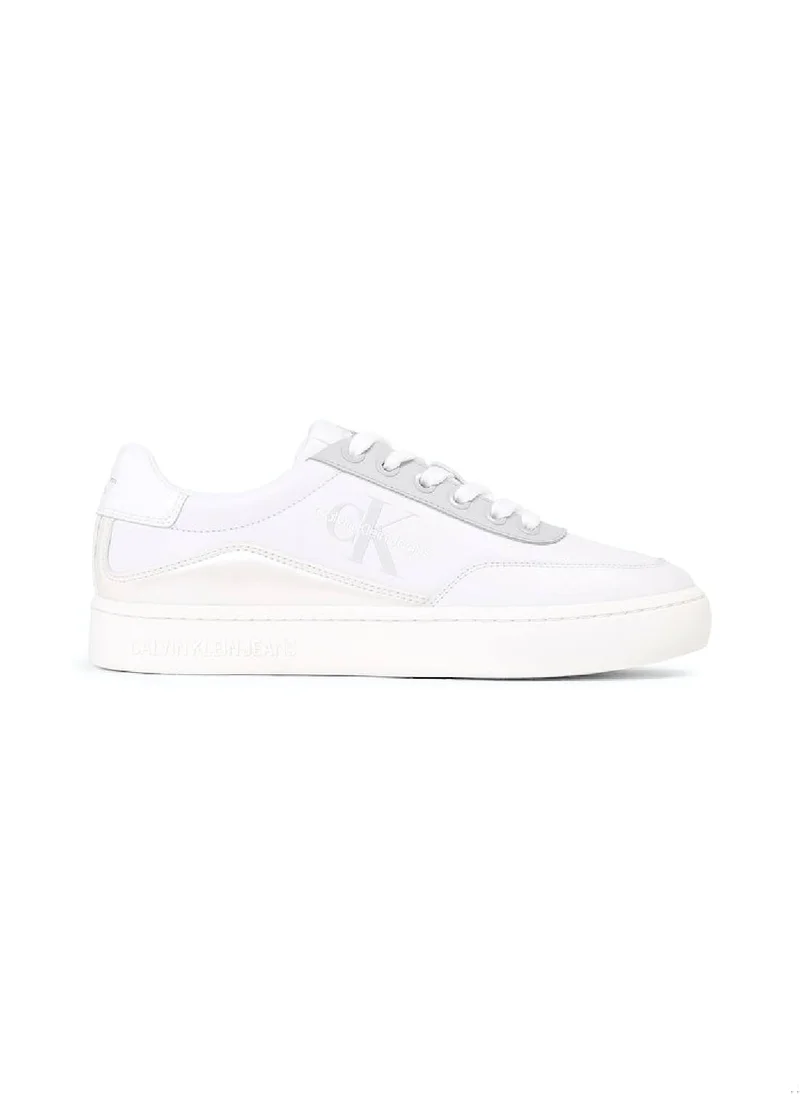 Calvin Klein Jeans Women's Leather Trainers - Leather, White