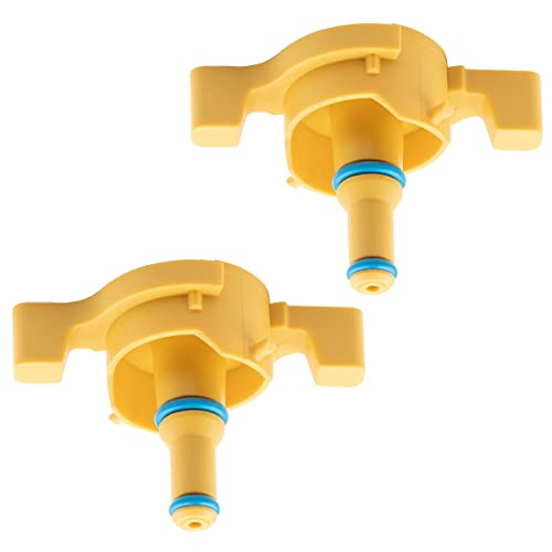 NFSpeeding 2PCS Fuel Filter Housing Drain Plug, Fuel Drain Valve, Fits F350 F250, Diesel 6.7L Billet HFCM Fuel Water Separator Drain Plug, Ford Super Duty 2017-2022 F350 F250, Replace HC3Z-9J305-A - Image 1