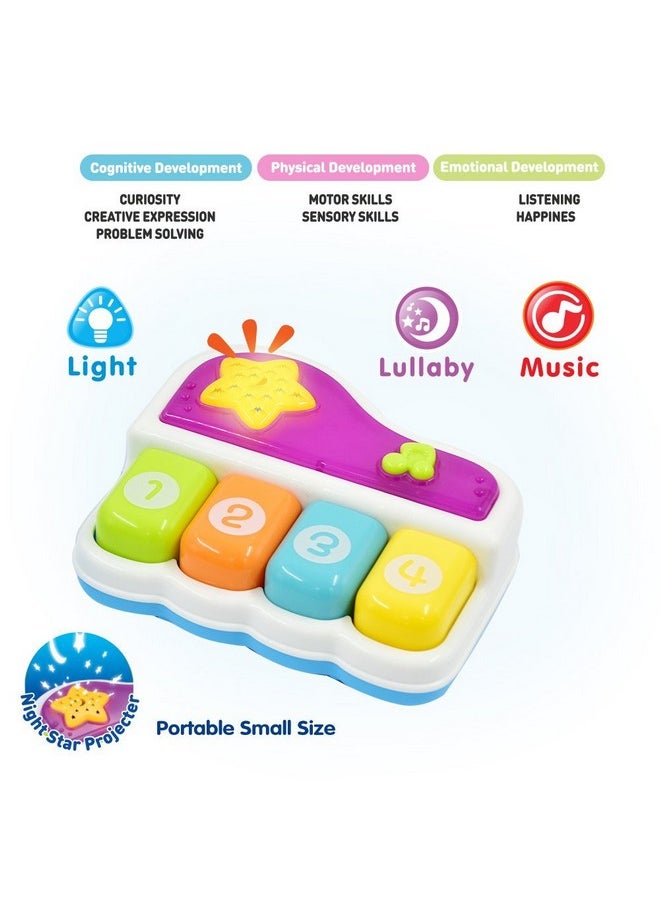 WEofferwhatYOUwant Portable Set Of 3 (Piano, Bongo Drums, Guitar) Educational Toy For Music Learning And Entertainment For Ages 6 Months To 4 Years. All 6 Batteries Included.  - Image 5