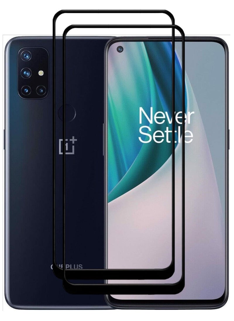 ACLIX 2 Pieces Antistatic ESD Dustproof Premium Quality High Definition Tempered Glass Screen Protector Designed For OnePlus Nord N10 5G - Image 1