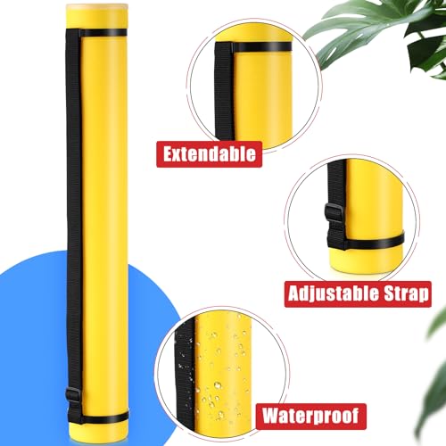 Yahenda 6 Pcs Expandable Blueprint Tubes Bulk Expand from 24" to 40" Poster Tube with Strap Storage Tubes with Caps Portable Round Carrying Case for Documents, Blueprints, Drawings, Art(6 Colors) - Image 3