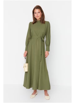 Woman Modest Dress Khaki