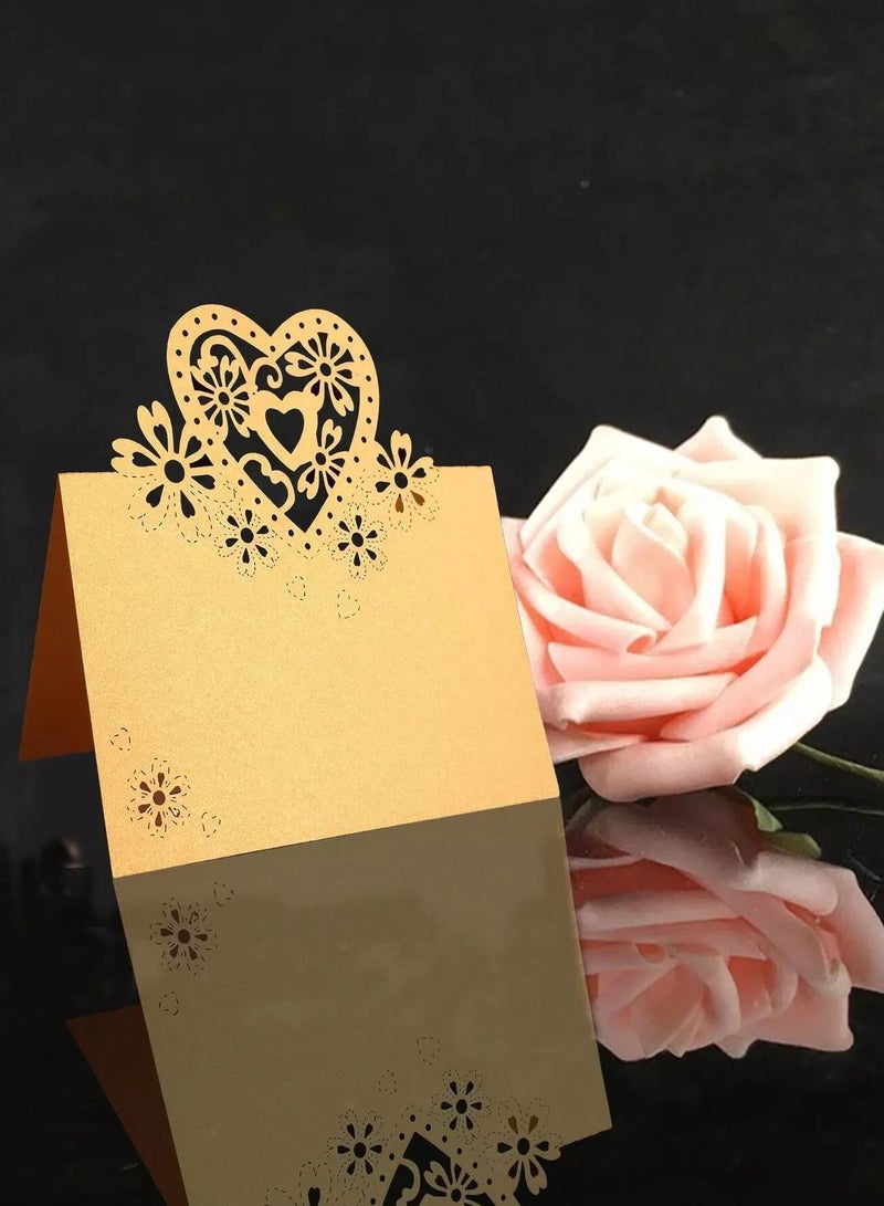 6pcs Heart Hollow Party Table Card  - Image 3