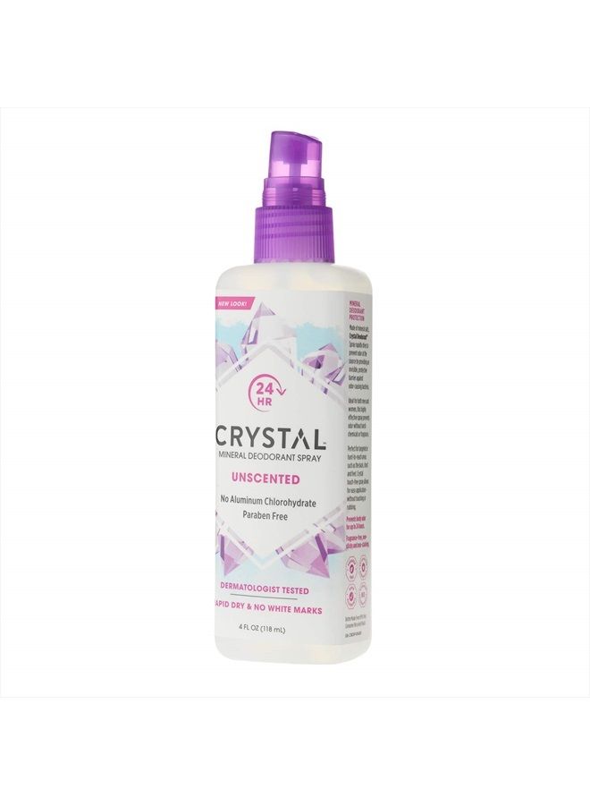 CRYSTAL Deodorant Crystal Essence Mineral Deodorant Spray, Unscented, 4 Fl Oz - Image 3