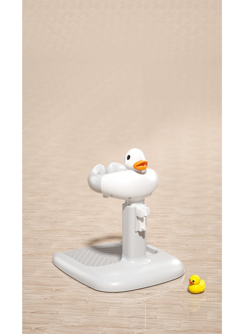 Adjustable Height Foldable Baby Bath Stand with Non-Slip Base – Bathing Support for Home & Daycare with Duck Head Design - Image 2
