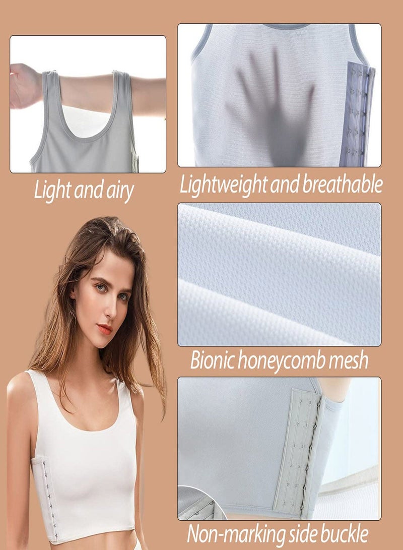 Generic Sports Bras for Women, 3Pcs Women Breathable Cotton Sports Bra, Women's Bustiers Corsets Yoga Bra for Workout Gym Activewear, Women's Casual Sport Chest Vest (Size:L) - Image 2