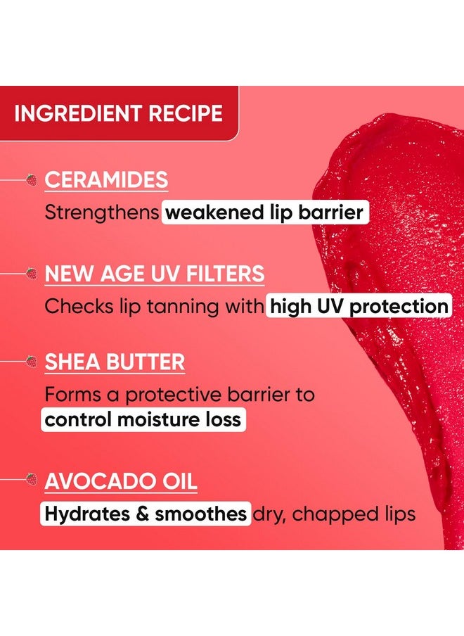 Dot & Key - Dot & Key Barrier Repair Hydrating Lip Balm SPF 50 | Strawberry Red | Repairs Damaged Lip Barrier | High Tinted | 4.5 gm - Image 1
