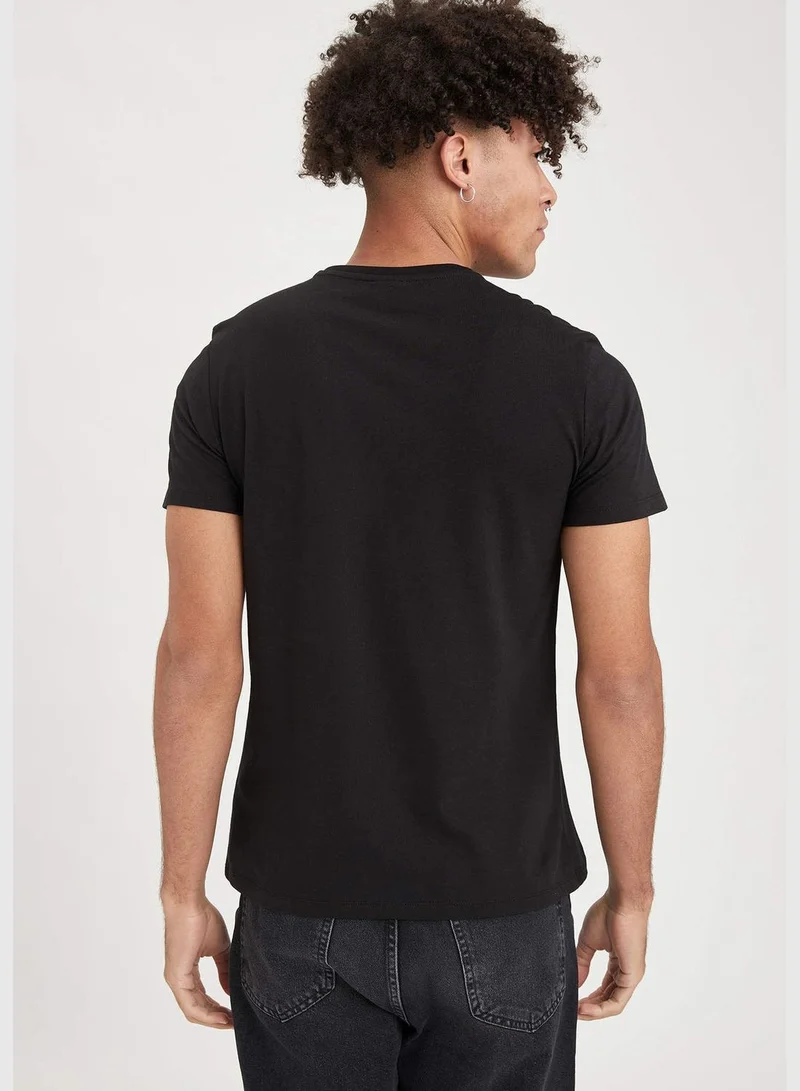 DeFacto Nasa Licenced Man Knitted Slim Fit Crew Neck T-Shirt