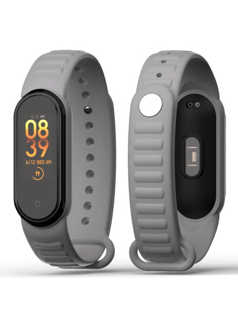 Xiaomi Mi Band 5/6 Compatible Loop Patterned Silicone Band