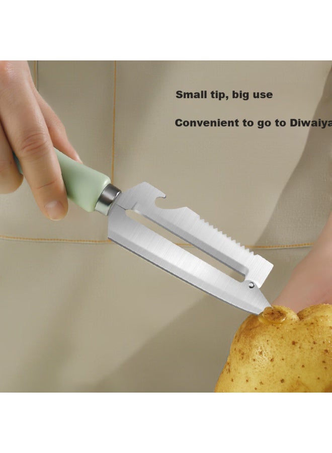 JD.com Jd Original Qingyan Fruit Knife, Stainless Steel Multi-functional Household Peeler [for Fish Scales], Large Size - Image 5