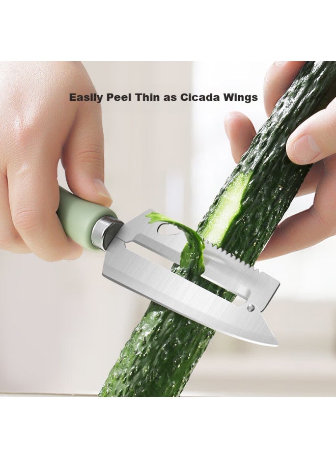 JD.com Jd Original Qingyan Fruit Knife, Stainless Steel Multi-functional Household Peeler [for Fish Scales], Large Size - Image 3